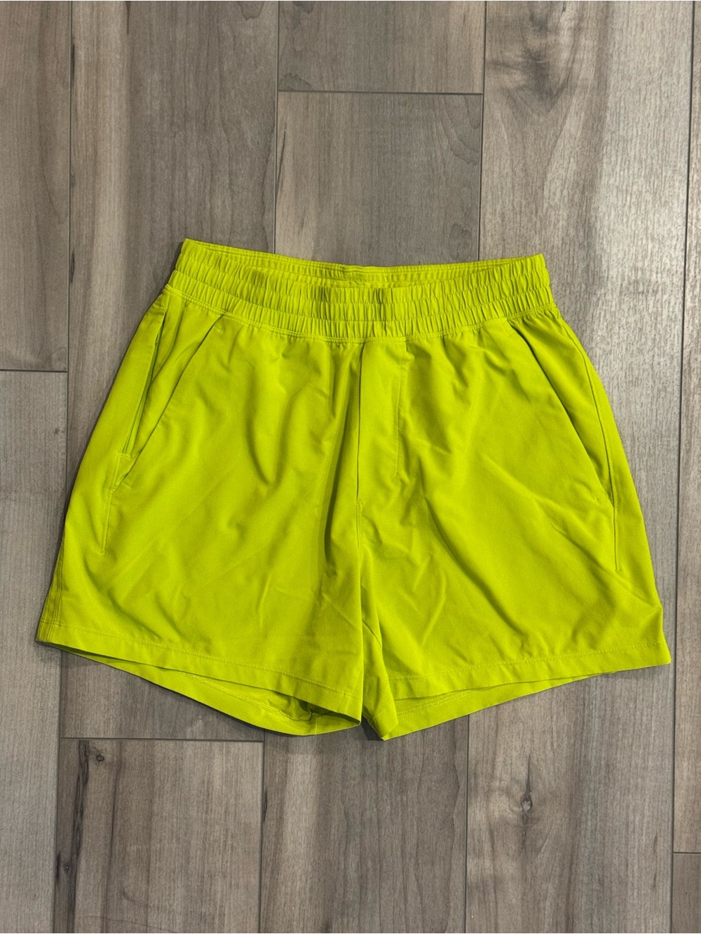 lululemon athletica Men’s Neon Yellow Pacebreaker 5’ Shorts
